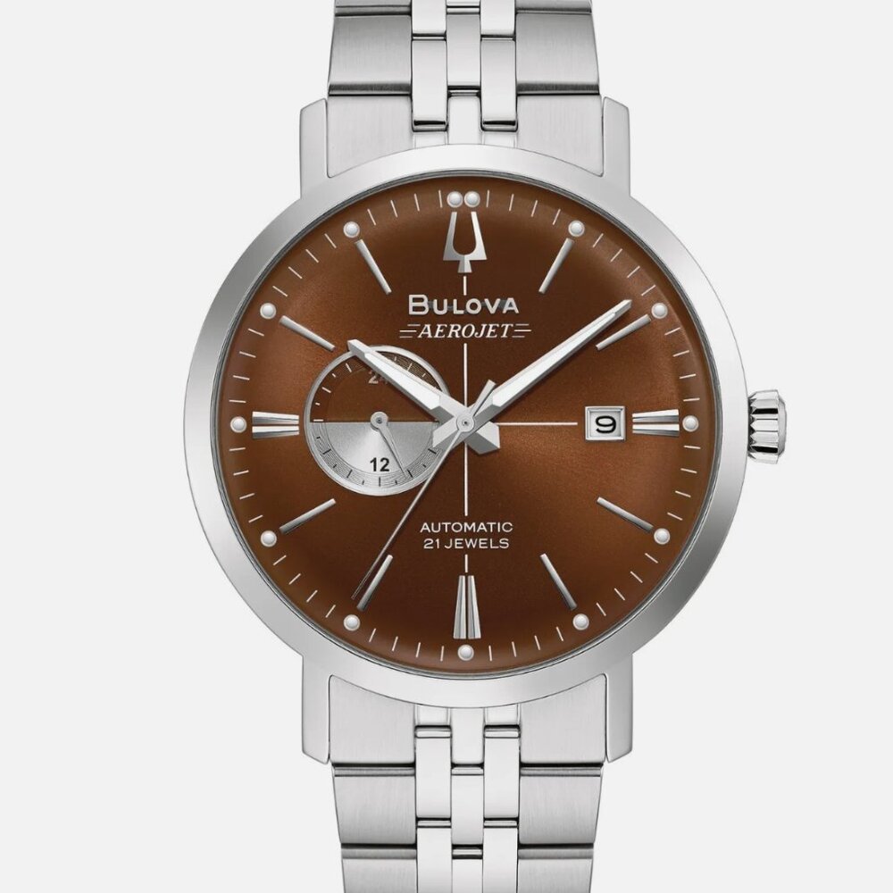 Bulova Men's Automatic 41mm Aerojet Skeleton Silver Watch